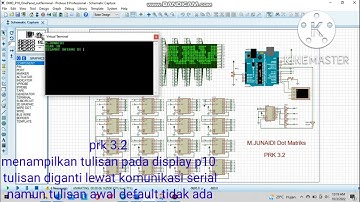 Praktikum 3 membuat Display PD P10, menggunakan Library DMD (M.JUNAIDI)