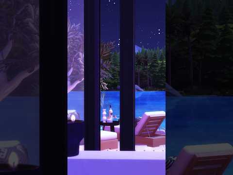 Sims 4 Lake Cabin Motel Retreat 🍃#sims4shorts #thesims4 #shorts