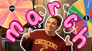 i'm baaaaaackkkk! march spin wheel tbr 🌵🌧️🐝🍓 || march || tbr
