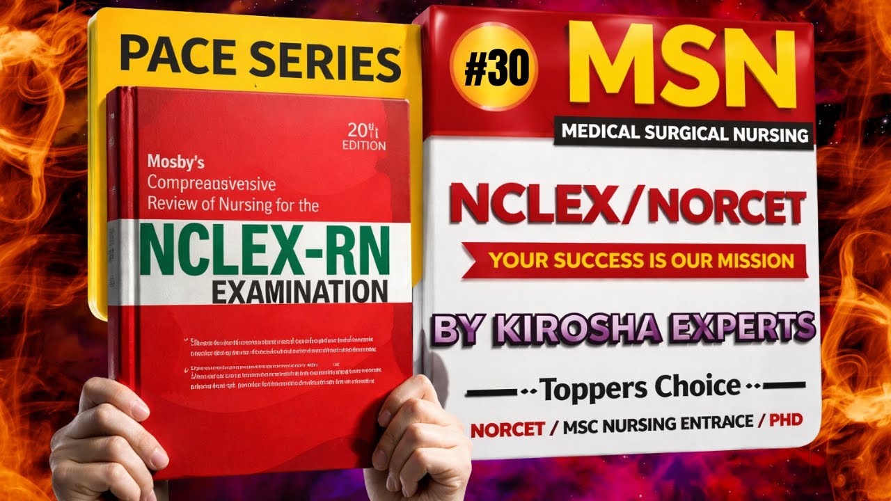MOSBY Complete Solution | PACE SERIES 30🔥 | Nursing Competitive Exams की Full तैयारी | LIVE 10 PM
