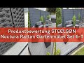 Produktbewertung STEELSØN Noctura Rattan Gartenmöbel Set 6-TLG. – Gartenlounge mit Sofa, Sessel, Tis