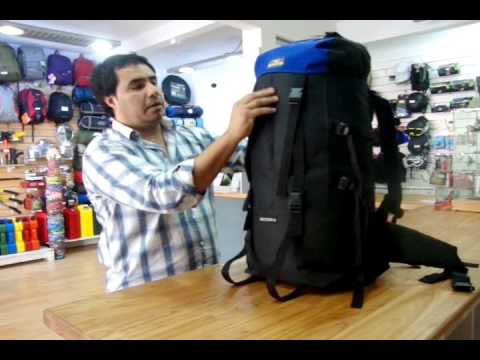 Demostración mochila para camping y viaje de 60 Lts - YouTube