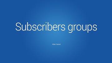 2.4. Customers - Subscriber groups - Video tutorial for Zencommerce online store
