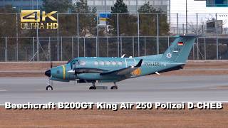 Beechcraft B200Gt King Air 250 From The German Polizei D-Cheb Arrival Munich Airport