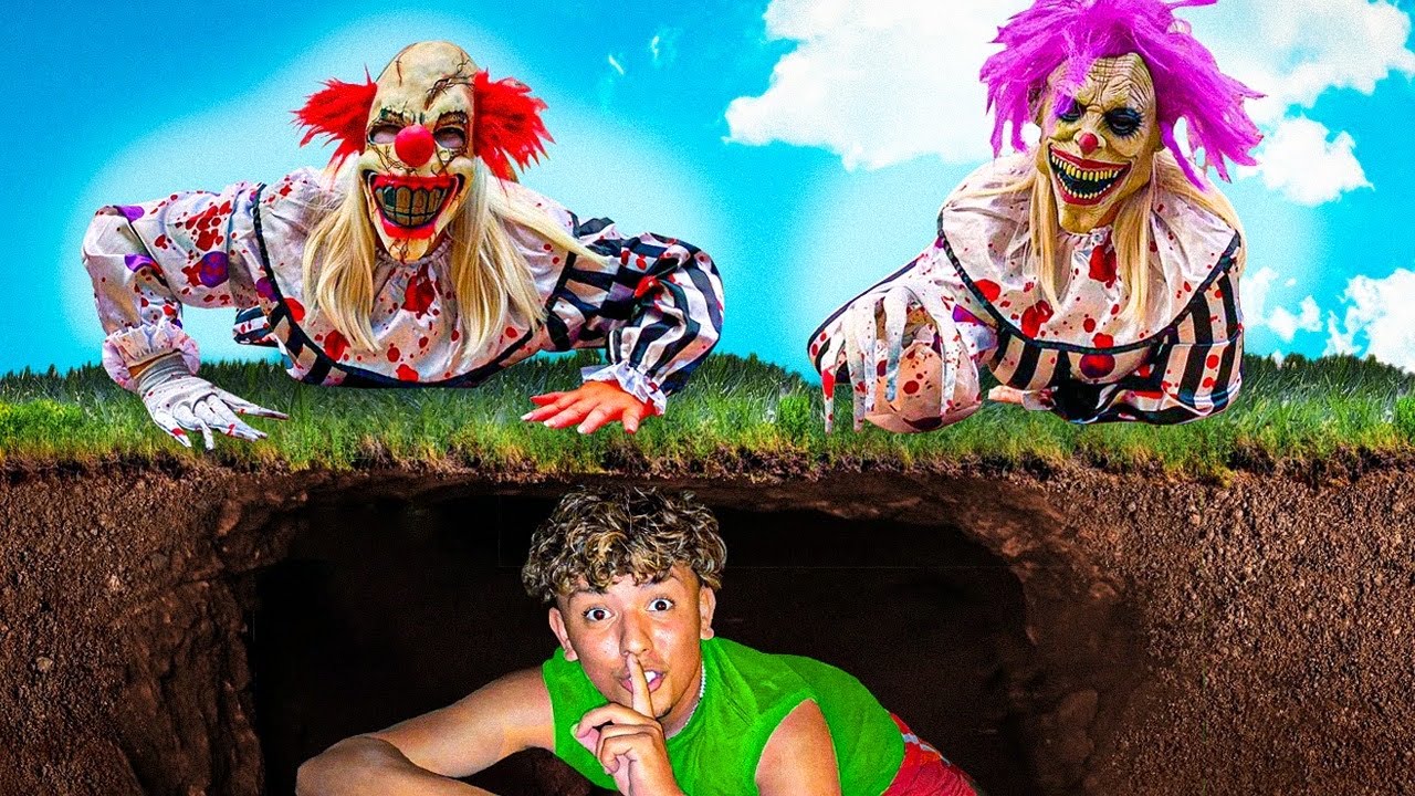 EXTREME Hide And Seek VS Scary CLOWNS! - YouTube
