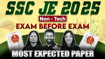SSC JE Non -Tech 2025 | SSC JE GK/GS/Reasoning Revision | SSC JE 2025 Non - Tech Most Expected Paper