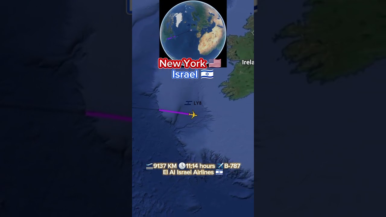 New York to Israel ✈️🇺🇸➡️🇮🇱 | A Direct Flight from the USA to the Holy Land