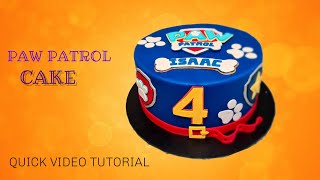 how to make simple Paw patrol Cake