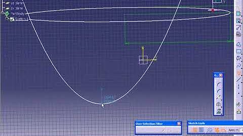 Catia V5 Tutorial 029   Conic Profiles