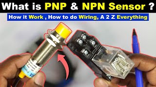 PNP NPN Sensor Explained Practically || 2, 3, 4 & 5 Wire Proximity Sensor wiring @TheElectricalGuy