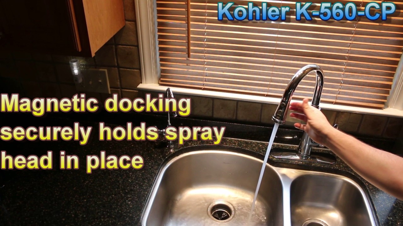 Kohler K 560 Bellera Pull Down Kitchen Faucet Review Youtube