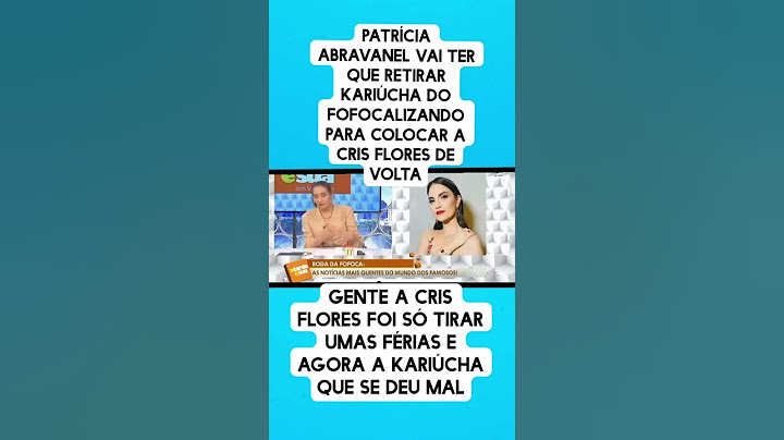Patrícia Abravanel vai ter q tirar kariucha do fofocalizando #noticias #quemvaisairdobbb22 #fofocand
