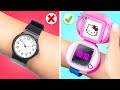 I HAVE MADE DIY KITTY WATCH | Rich vs. Broke Student! Makeover Ideas and Cool DIYs by 123 GO! SCHOOL