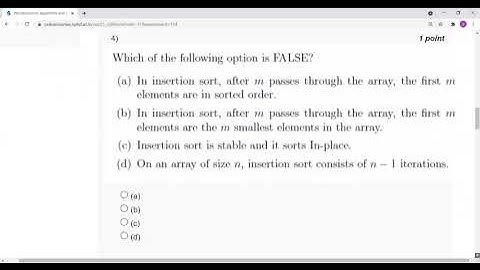 Introduction to Algorithms and Analysis   NPTEL   Week 1 Assignment 1 Solution   July 2021