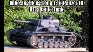 Unboxing: Heng Long WW2 Panzer Kampf Wagen III 1/16 Scale Radio Control Battle Tank V 6.0 Net Worth