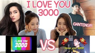 [REAKSI KOREA]I LOVE YOU 3000(Stephanie Poetri/cover Reza Darmawangsa)