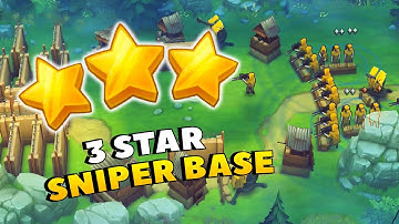 Scoring 3 stars against sniper base in Guns Up! Mobile