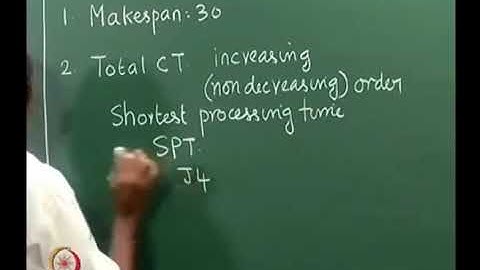 Single machine sequencing. Two machine flow shop -- Johnson