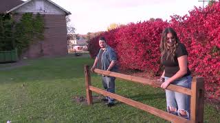 West Virginia Split Rail Fencing Installation