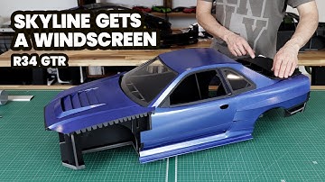 Scratch Built 1:5 Skyline R34 GTR Gets A Windscreen