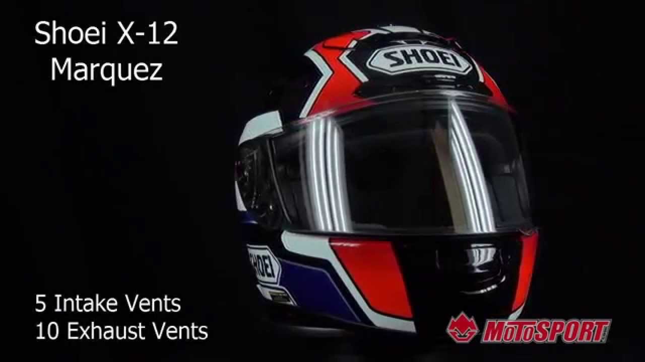 Shoei X-12 Helmet - Marquez - YouTube