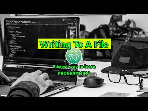 Writing To A File Easiest Way To Learn C With Atom Editor In Windows 10 #90 ►▼◄