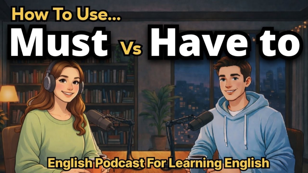 “How to Use Must vs Have To in English | English Podcast for Learning English | Talk Emma