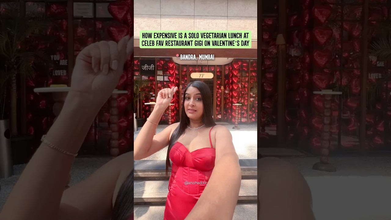 How Expensive Is it to eat at Celebs Fav Restaurant Gigi on Valentines Day❤️| Anisha Dixit | 