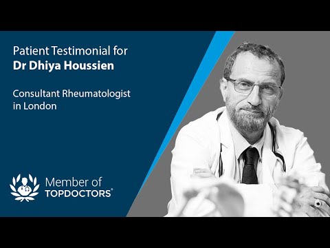 A patient testimonial for Dr Dhiya Houssien - Rheumatoid arthritis treatment