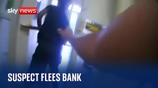 Man allegedly tries to take money out bank with fraudulent cheque before fleeing police on foot