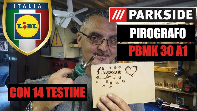 Parkside Wood Burning Tool Set PBMK 30 A1 TESTING - YouTube