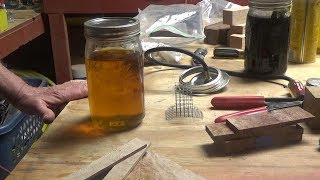 Making wooden knife scales 'tougher'