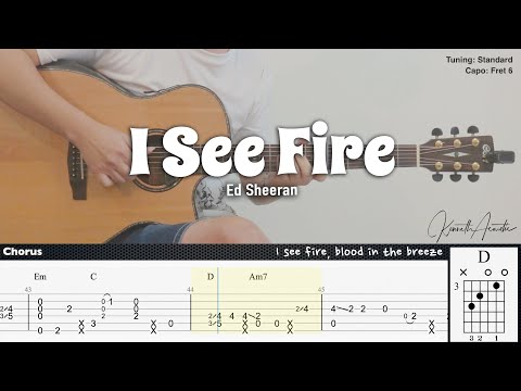 I See Fire - Ed Sheeran | Fingerstyle Guitar
