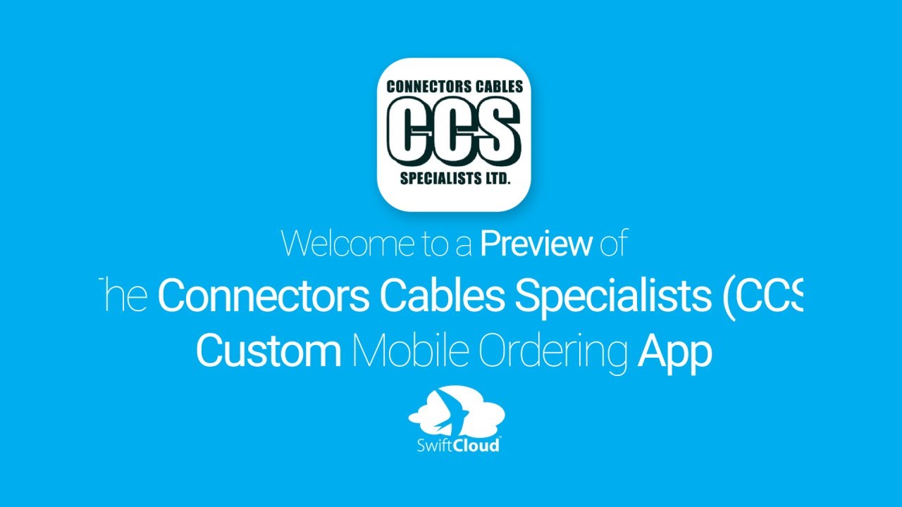 Connectors Cables Specialists (CCS) Mobile App Preview CCS0235W