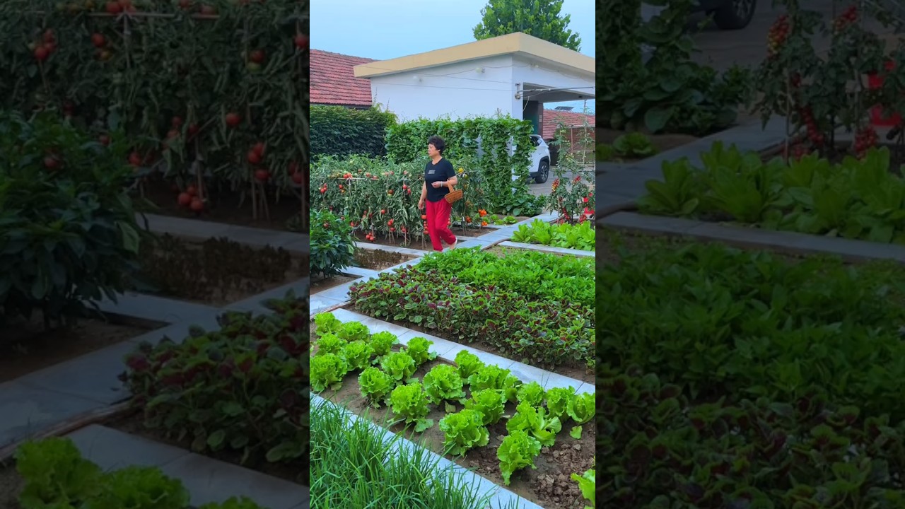 There is no surprise and no prosperity. Turning the vegetable garden into a flower garden.