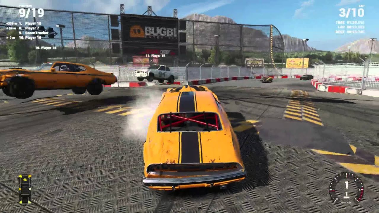 Next Car Game: Wreckfest - short GAMEPLAY (streaming Test) - YouTube