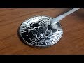 【Coin polishing】coin to mirror #2/Satisfying Video - $1 coin Polish