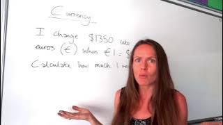 The Maths Prof: Currency Conversion