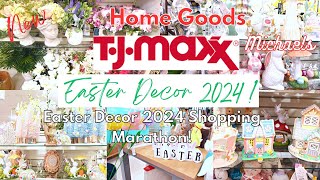 SHOP WITH  ME AT TJMAXX\HOMEGOODS | EASTER DECOR 2024 SHOP WITH ME