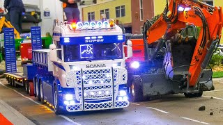 Rc Trucks Scania, Man, Freightliner, Rc Mercedes-Benz Arocs, Rc Excavators, Rc Tractors In Motion!!