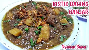 Nyaman Banar ‼️ Masakan Khas Kalimantan Selatan - Resep Bistik Daging Sapi Khas Banjar