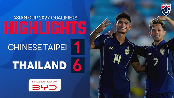 ไฮไลท์ฟุตบอลเอเชียน คัพ 2027 รอบคัดเลือก กลุ่ม ดี นัดสี่ | ทีมชาติไชนีส ไทเป พบ ทีมชาติไทย