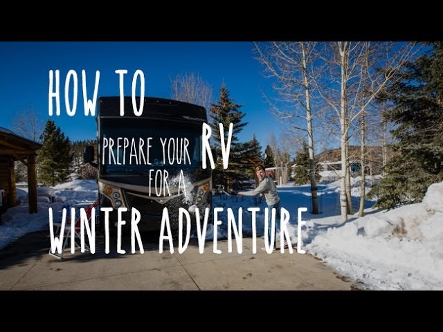 RV Tip – Prepare the Outside of an RV for Freezing Winter Weather