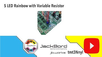 Use a Variable Resistor to Control the Brightness of all 5 LEDs in the rainbow