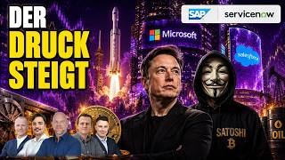 Ölpreis sinkt – Big Tech vor Bilanzen! WTI | Gold | Salesforce | SAP | Microsoft | SpaceX | Bitcoin
