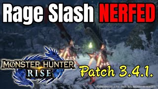 Rage Slash has been nerfed | MH Rise Great Sword News