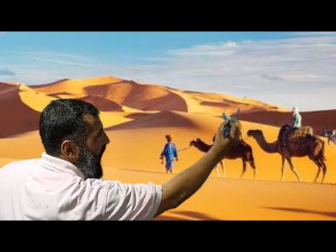 بطريقة جديدة رسم الصحراء في المنظر الطبيعي بالفرشاة وألوان الأكريليك