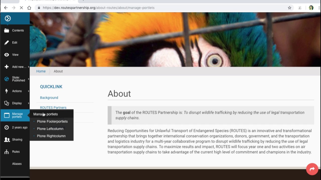 How to Add and Edit a Banner Portlet - YouTube
