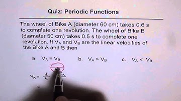 Ratio of Linear Velocity for Circular Motion