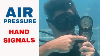 Scuba Diving Hand Signals for Air Pressure